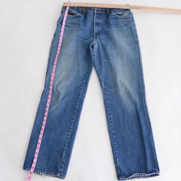 Vintage Great Western Garment Mid-wash Relaxed Fit Western Cowboy Blue Jeans 38 - Picture 3 of 15